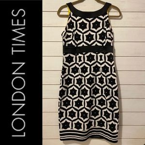 Black & White Sleeveless Dress